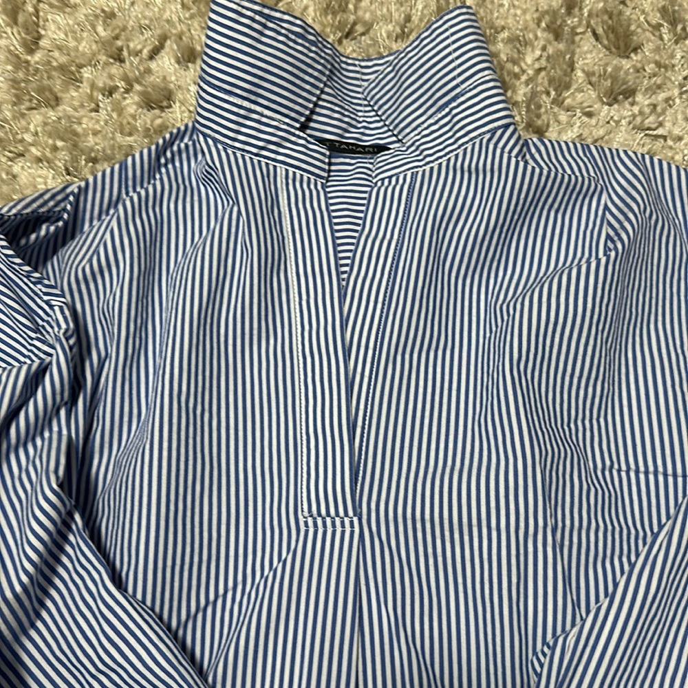 Tahari V-neck blouse